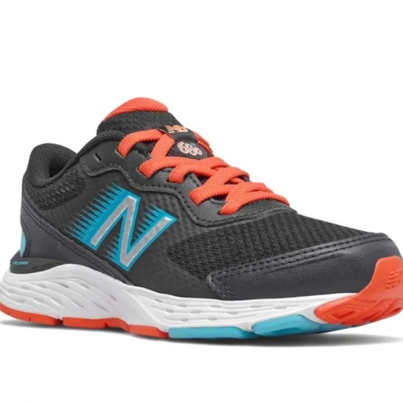 New Balance Shoes Boys Xw New Balance Size 5 Extra Wide Nb 68 V6 Black Blue Orange Running